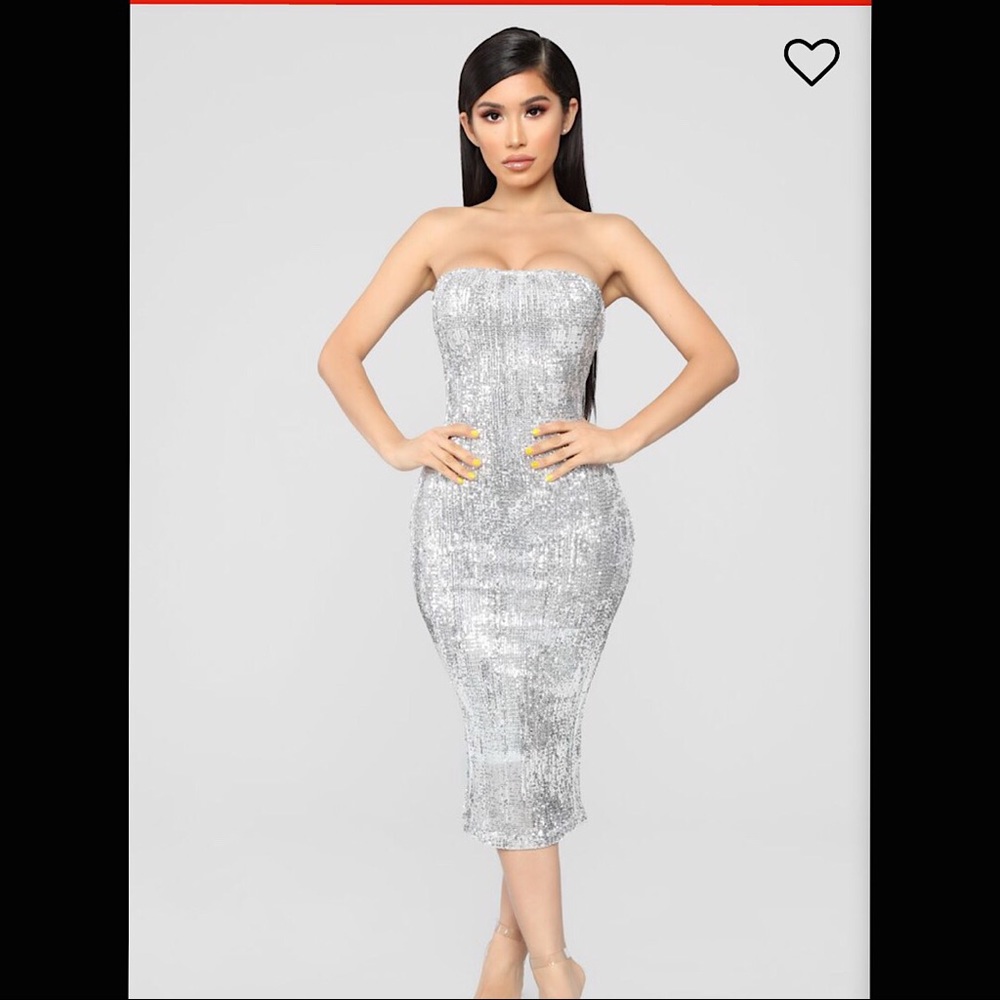Silver Sequin dress